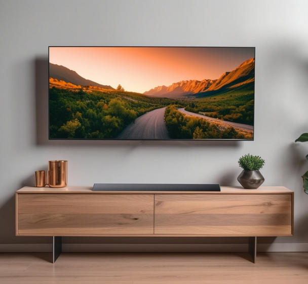 Picture of 4k monitor watching smart TV
